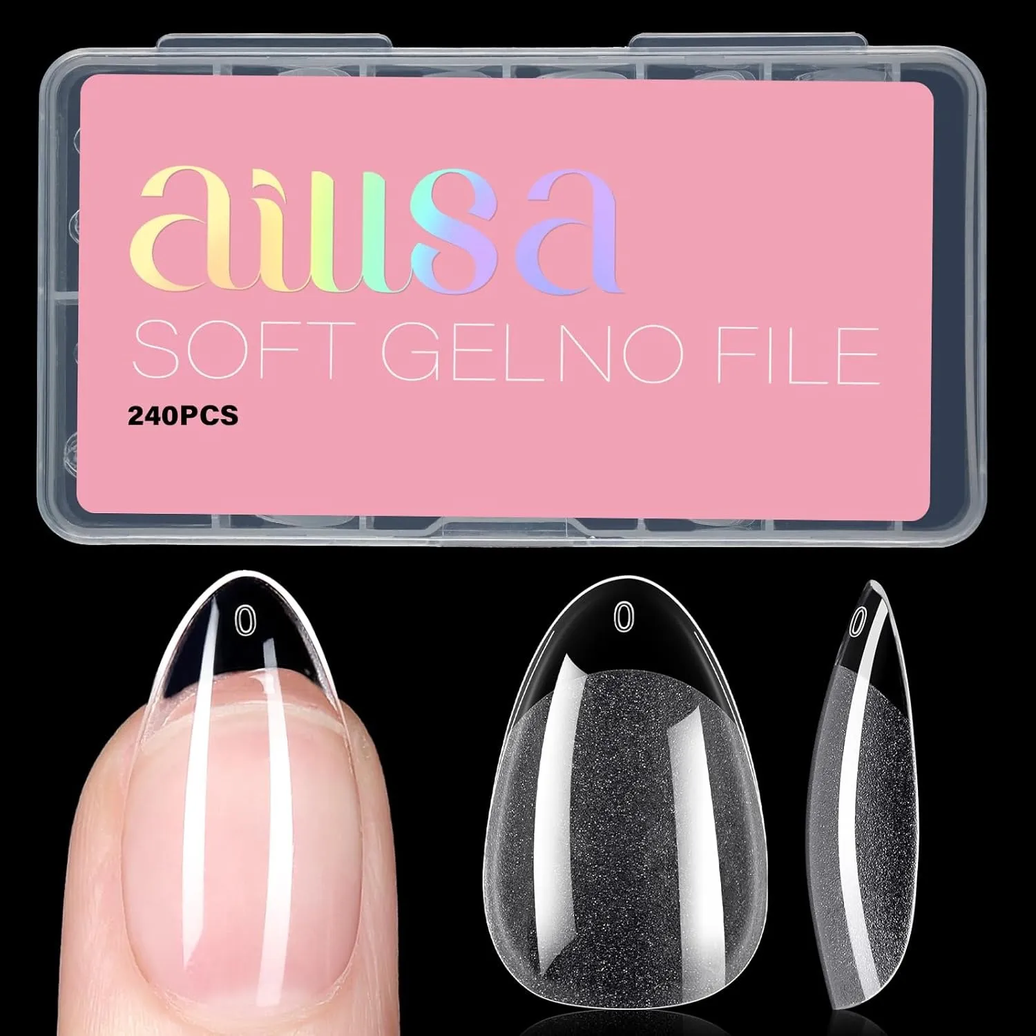 AILLSA Short Almond Nails