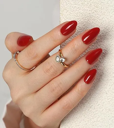 Morily Red Press-On Nails