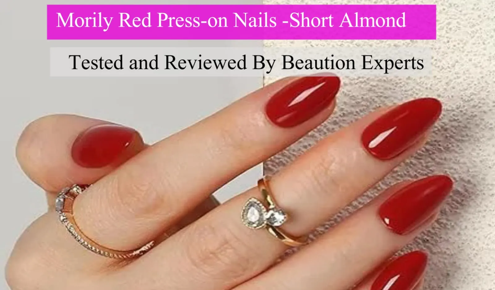 Morily Red Press-On